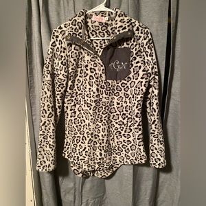 Animal print pullover